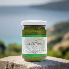 Pesto alla genovese con aglio | Barattolo da 135 gr.