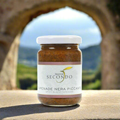 Salsa Tapenade nera piccante | barattolo da 180 gr.