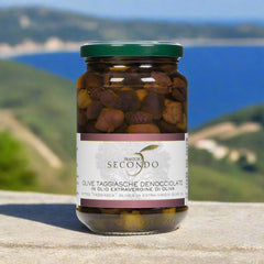 Olive taggiasche denocciolate in olio extra vergine di oliva | Barattolo da 300 gr.