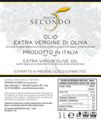 Latta da 3 litri di olio extra vergine di oliva 100% italiano