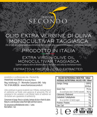 Latta da 3 litri di olio extra vergine di oliva monocultivar taggiasca
