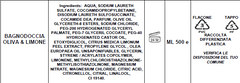 Bagnodoccia all'olio di oliva e limone ml 500
