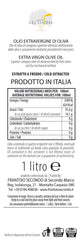 Latta da 1 litro di olio extra vergine di oliva 100 % italiano