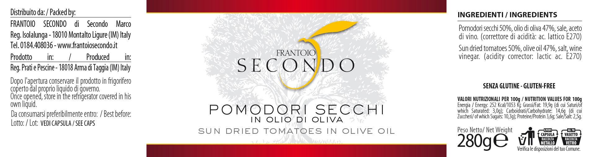 Confezione regalo: Olio EVO & Sapori liguri