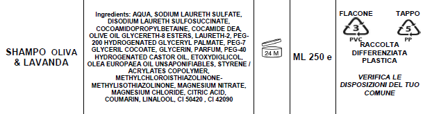 Sapone liquido all'olio di oliva e lavanda ml 500